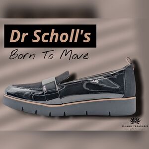 Dr. Scholl's Webster Microfiber Patent Loafers Size 7 Women Platform